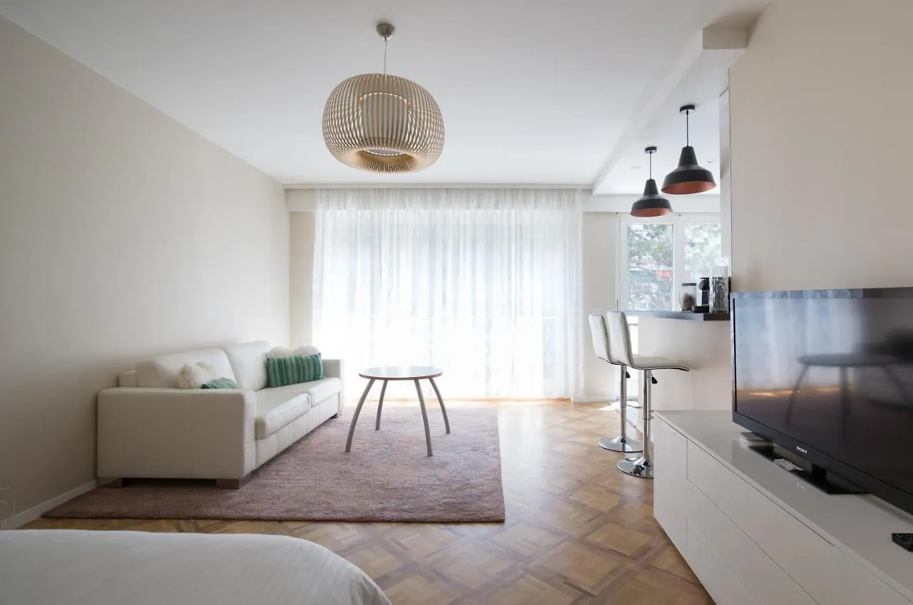 شقة Cosy Studio Central Geneva With Parking